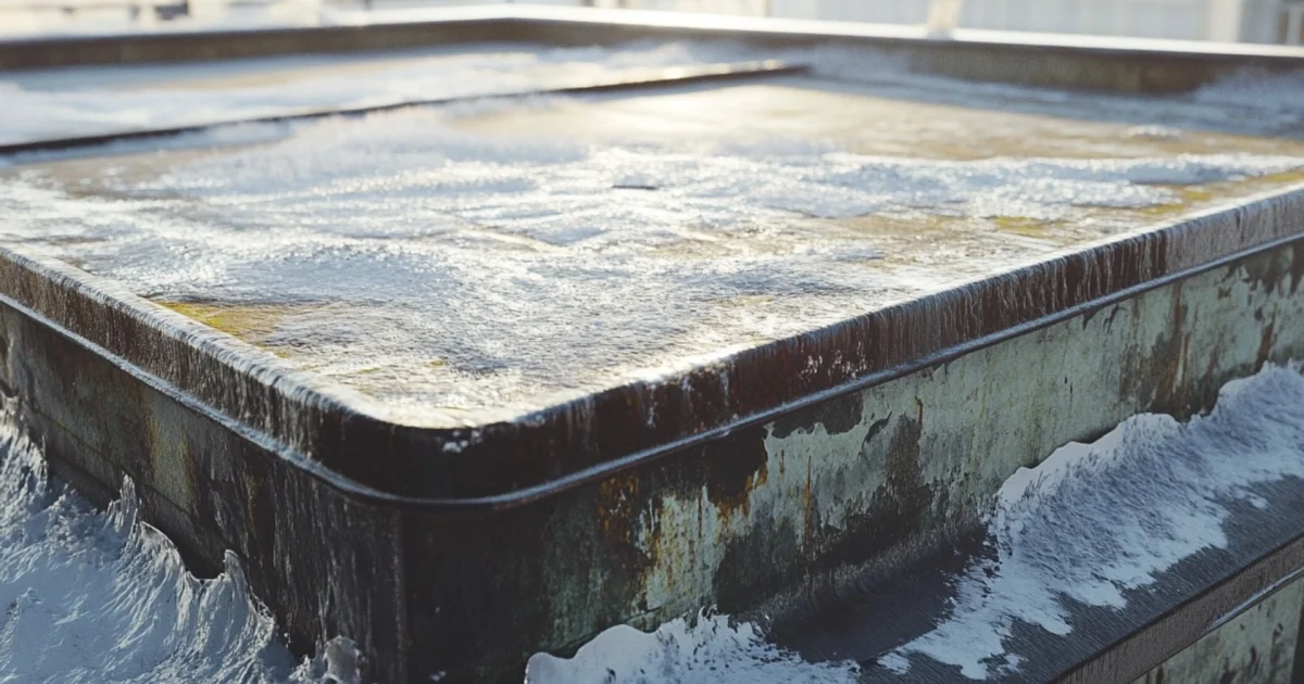 Effects Winter Impact on Flat Roofs